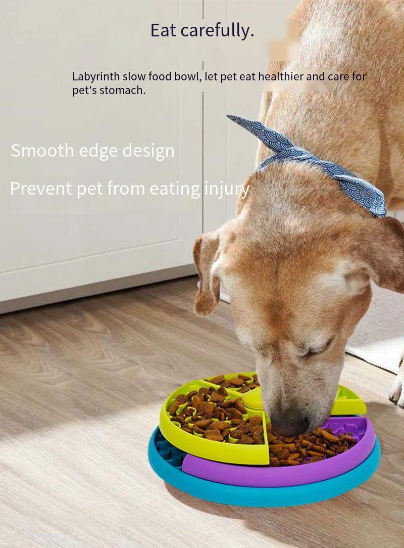 Slow Feed Cat & Dog Bowl – Fun Mealtime Puzzle