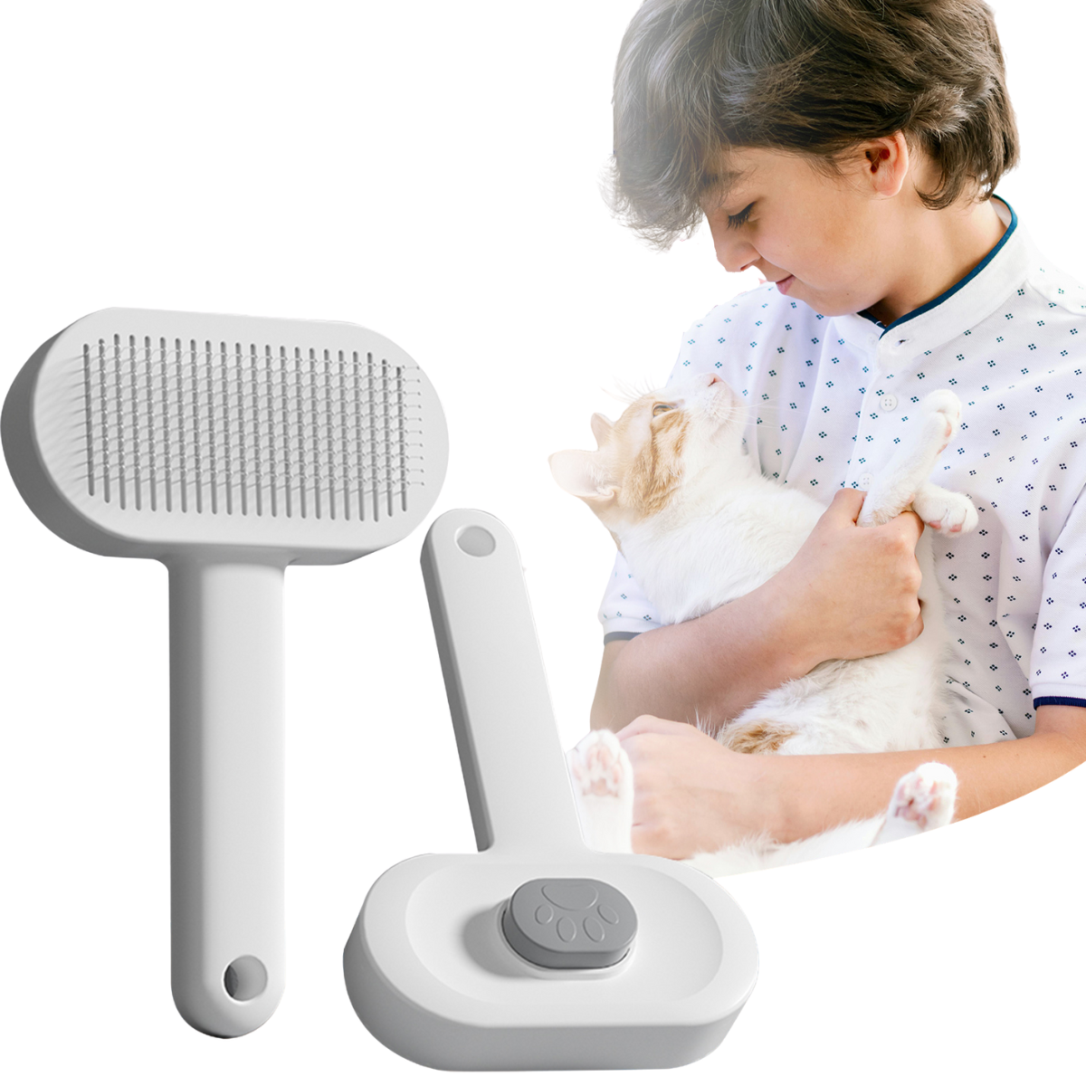 Pet Hair Grooming Comb – Smooths Fur With Love