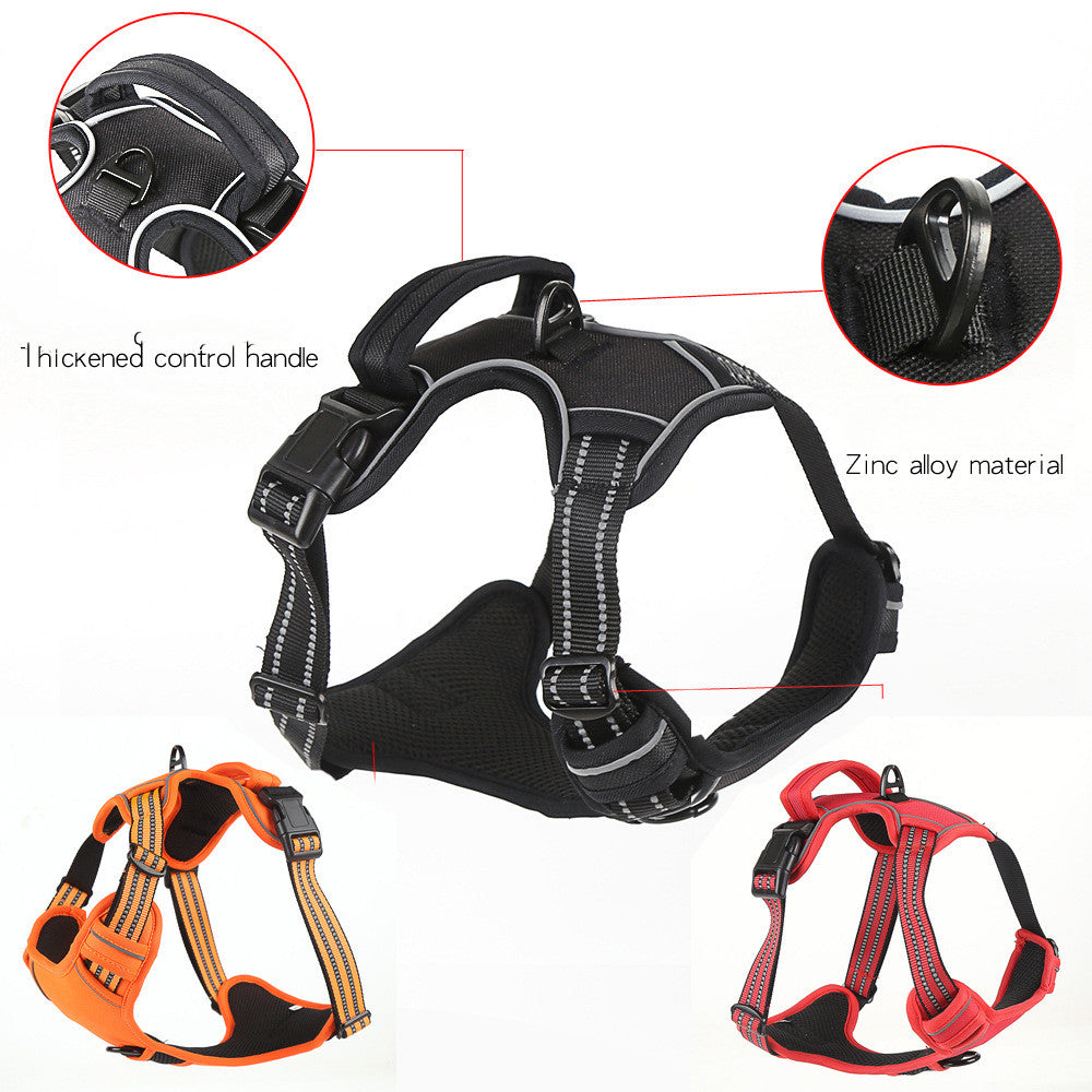 Comfy No-Pull Dog Harness with Safe Reflective Design